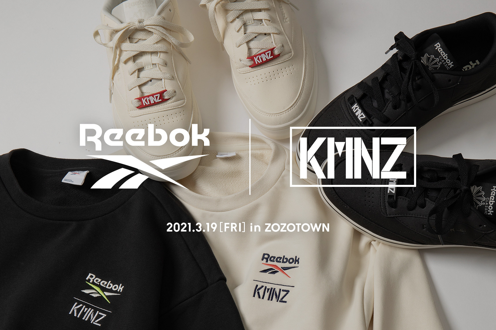 Reebok × KMNZ クルースウェット Litaバージョン-