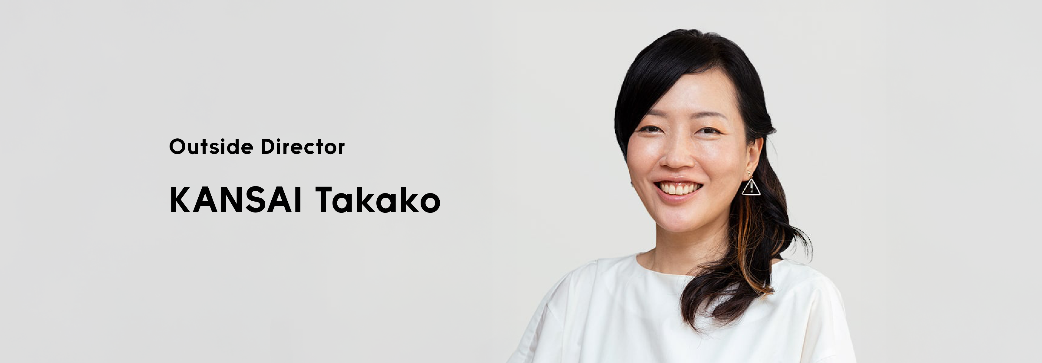 Outside Director KANSAI Takako
